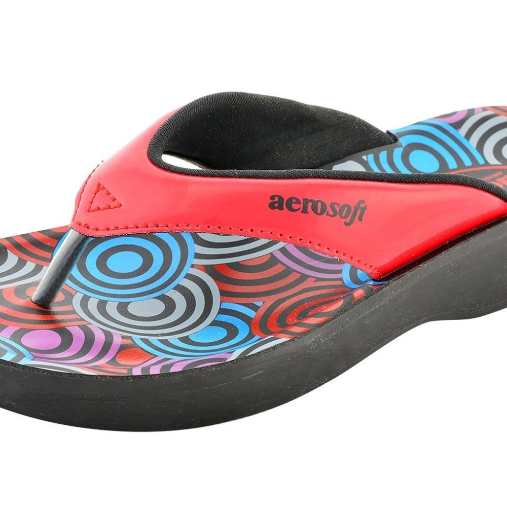 Aerosoft Red Comfortable Footwear Sandals Red